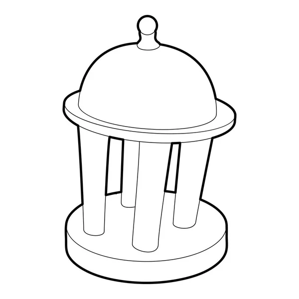 Icône Rotunda, style contour — Image vectorielle