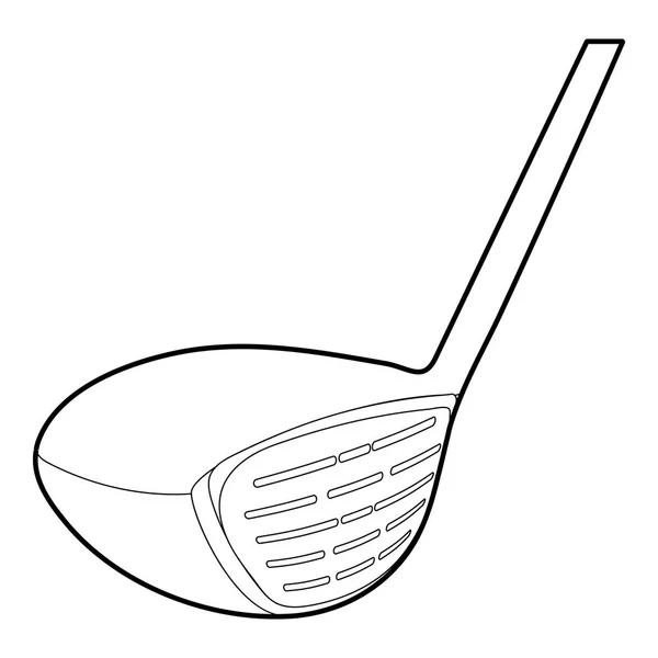 Icono de palo de golf, estilo de esquema — Vector de stock