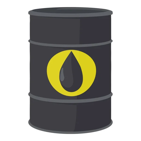 Ikona barel ropy, kreslený styl — Stockový vektor