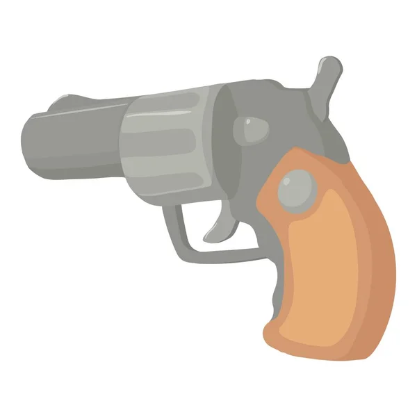 Иконка пистолета, стиль мультфильма — стоковый вектор