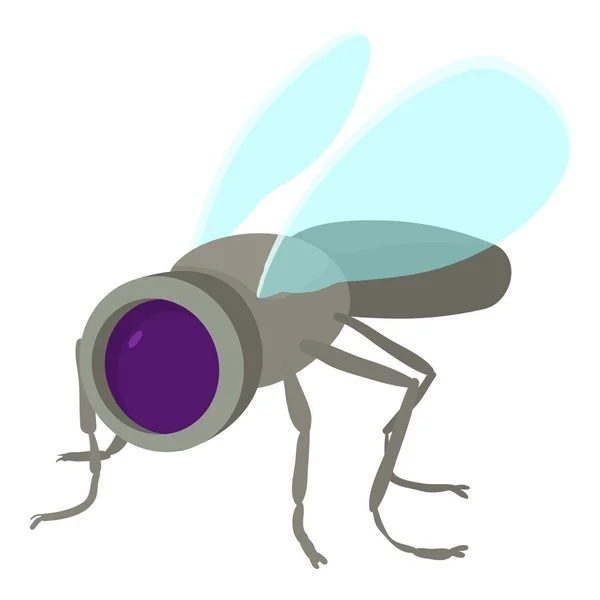 Spy fly icon, cartoon style — Stock Vector