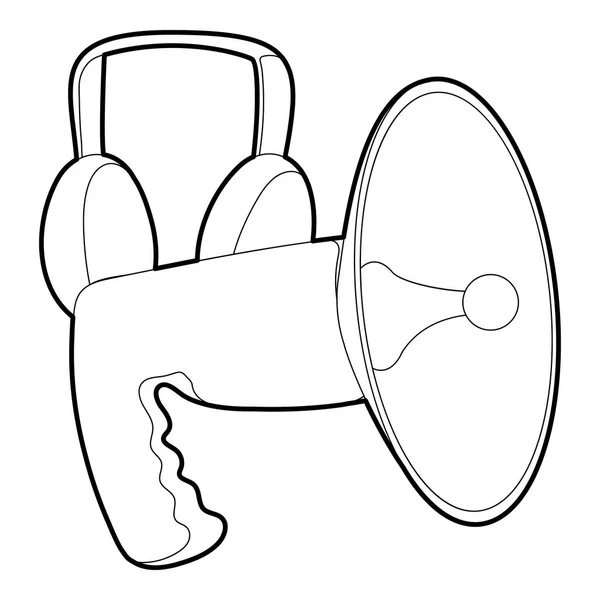 Lautsprecher-Symbol, Umriss-Stil — Stockvektor