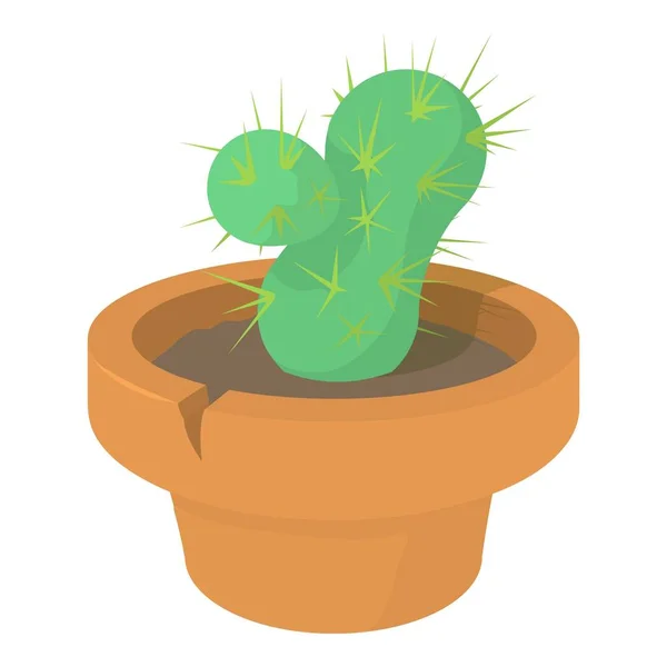 Icono de cactus, estilo de dibujos animados — Vector de stock