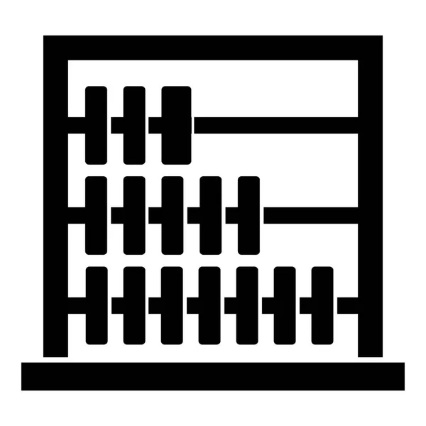 Kinderen abacus pictogram, eenvoudige stijl — Stockvector