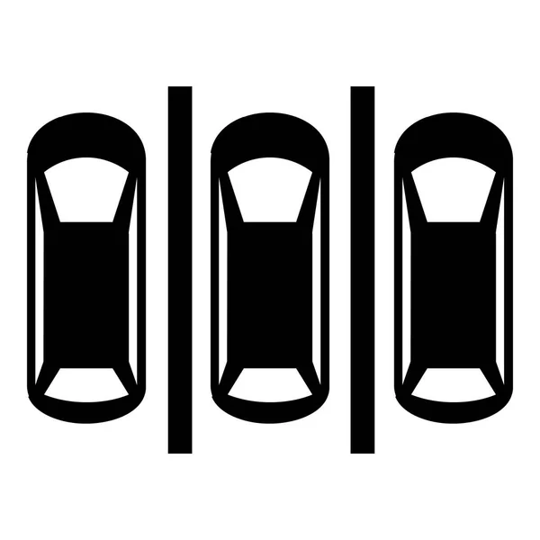 Icône du plan de stationnement, style simple — Image vectorielle