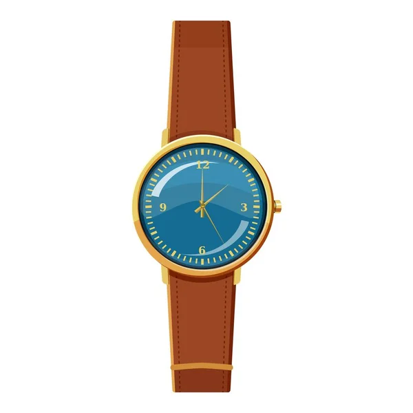 Icono del reloj de pulsera, estilo de dibujos animados — Vector de stock