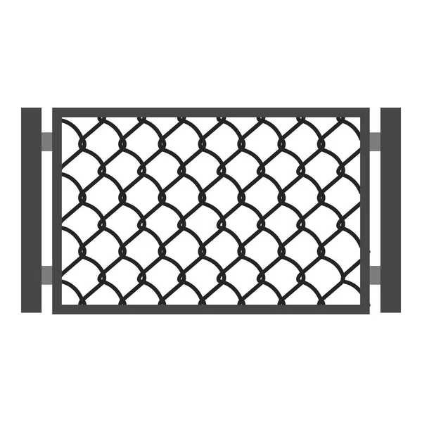 Ícone de portão perfurado, estilo cartoon — Vetor de Stock