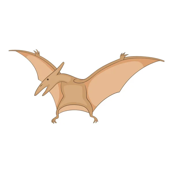 Pterosauriërs pictogram, cartoon stijl — Stockvector