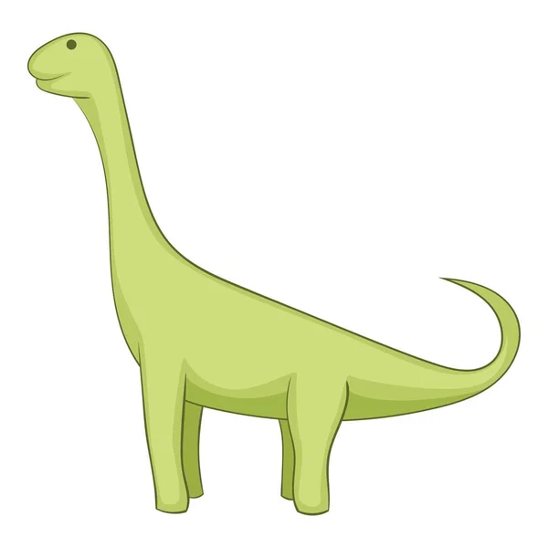 Brachiosaurus icon, cartoon style — Stock Vector