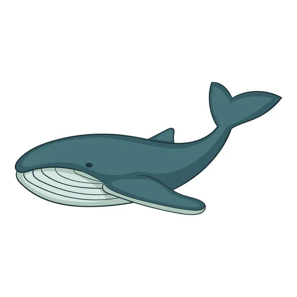 Icona balena, stile cartone animato — Vettoriale Stock