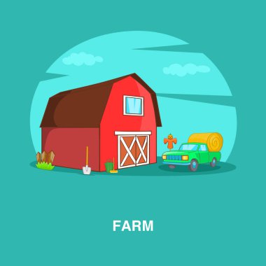 Çiftlik kavramı, karikatür tarzı