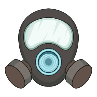 Gaz maskesi simgesi, çizgi film biçimi