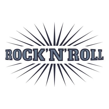 Rock and roll simgesi, karikatür tarzı