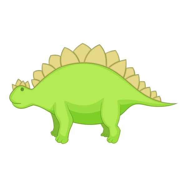 Ícone de estegossauro, estilo cartoon — Vetor de Stock