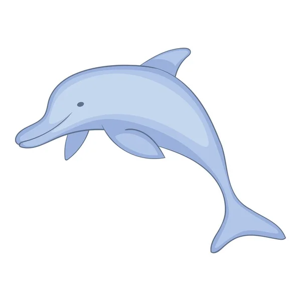 Delphin-Ikone, Cartoon-Stil — Stockvektor