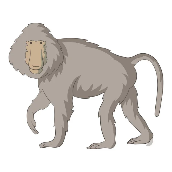 Icono de babuinos, estilo de dibujos animados — Vector de stock