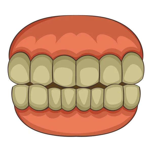 Zęby ikona, stylu cartoon — Wektor stockowy