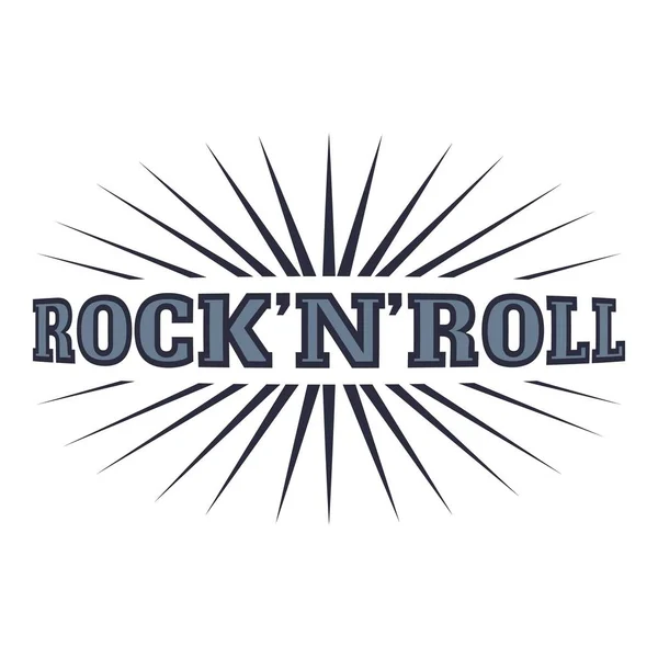 Icône rock and roll, style dessin animé — Image vectorielle