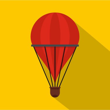 Aerostat simgesi, düz stil