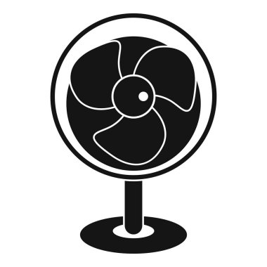 Vintage vantilatör simgesi, basit tarzı