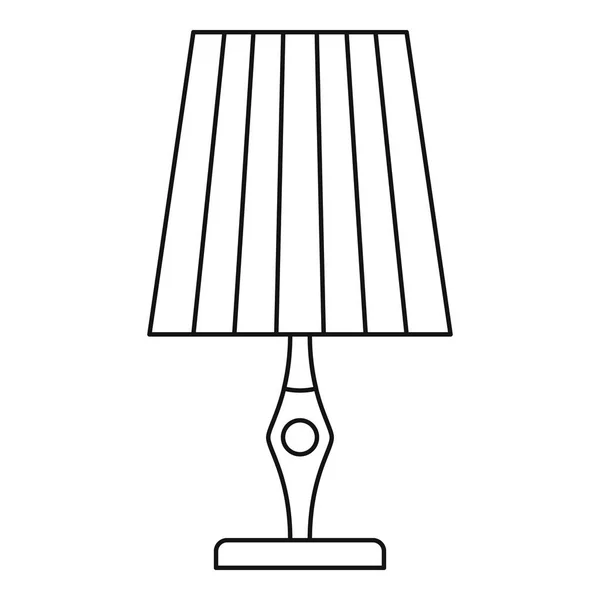 Évjárat asztali lámpa ikonra, vázlat stílusában — Stock Vector