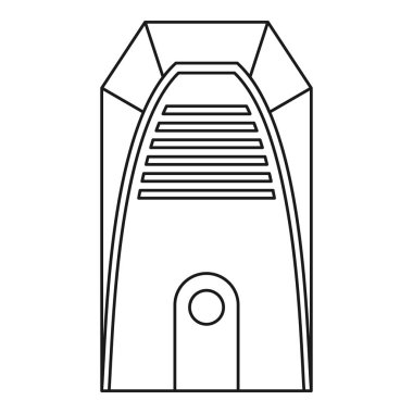 Elektrikli ısıtıcı simgesi, anahat stili