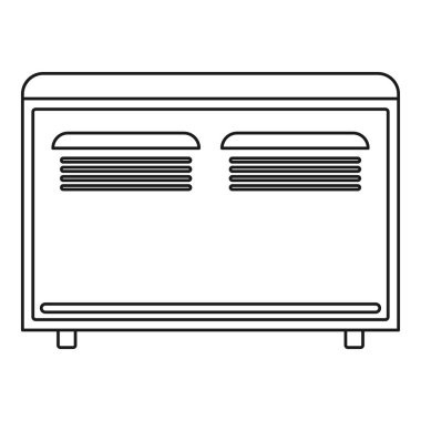 Konvektörü ısıtıcı simgesi, anahat stili