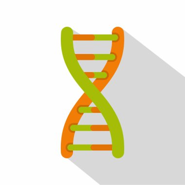 DNA sarmalı simgesi, düz stil