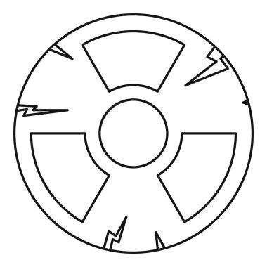 Radyasyon simgesi, anahat stili