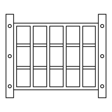 Bahçe Çit simgesi, anahat stili