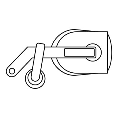 Oyun gerçeklik gözlük simgesi, anahat stili