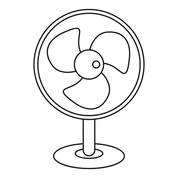 Icono de ventilador de mesa eléctrico, estilo de esquema — Archivo Imágenes Vectoriales