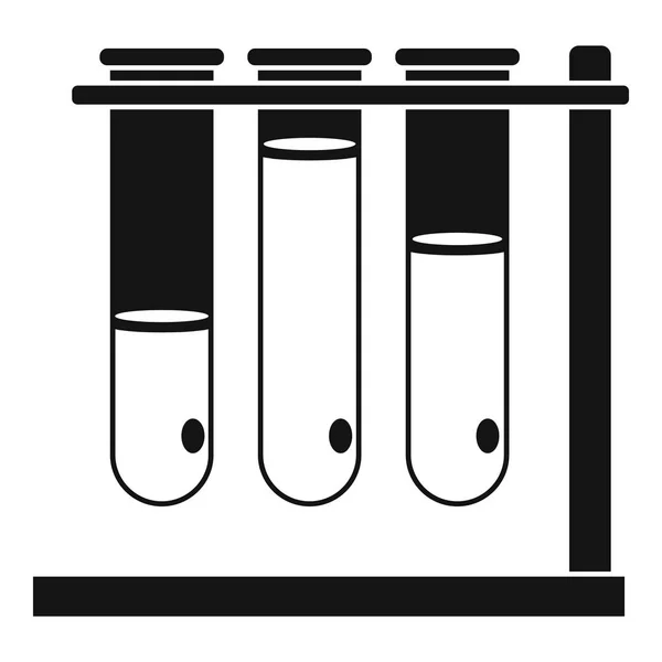 3 つのビーカーのアイコン、シンプルなスタイル — ストックベクタ
