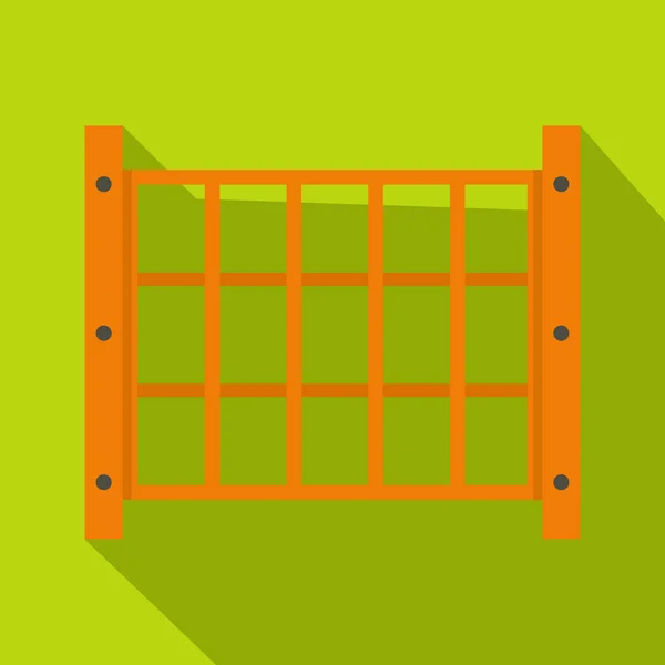 Yard plot ikona, plochý — Stockový vektor