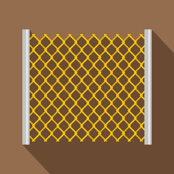 Ícone de portão perfurado, estilo plano —  Vetores de Stock