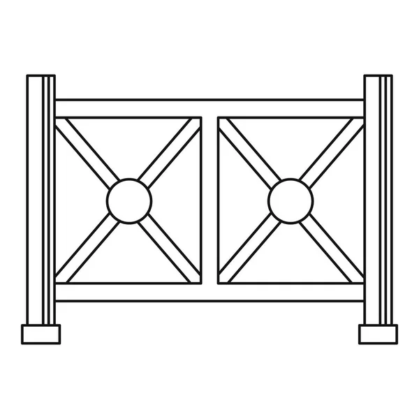 Ícone de vedação de metal, estilo esboço — Vetor de Stock