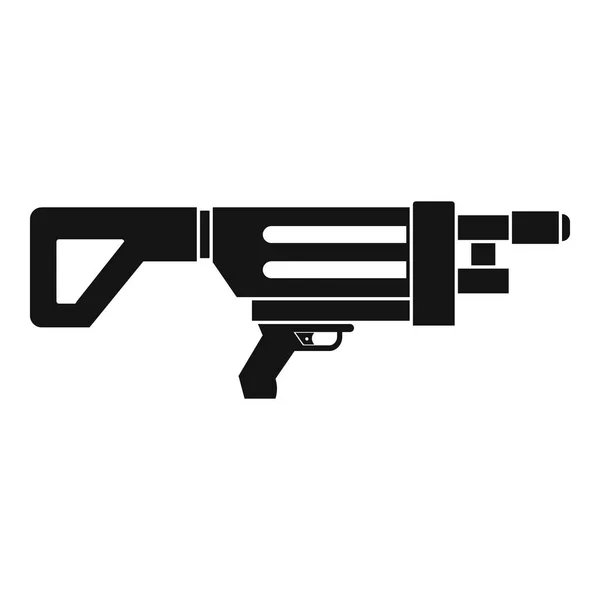 Game gun icon, simple style — Stock Vector