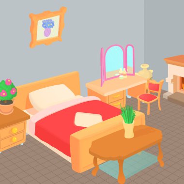 Mobilya kavramı, karikatür tarzı