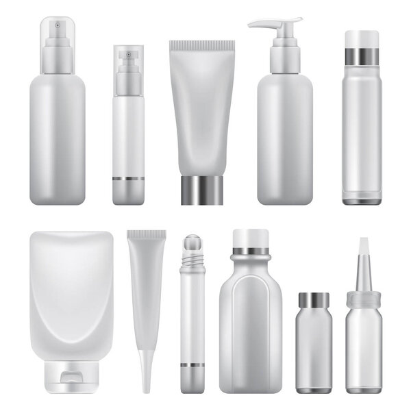 Макет косметики, реалистичный стиль
