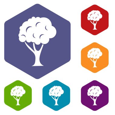 conjunto de iconos de árbol