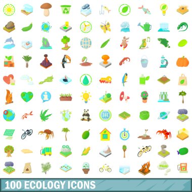 100 ekoloji simgesi, çizgi film biçimi