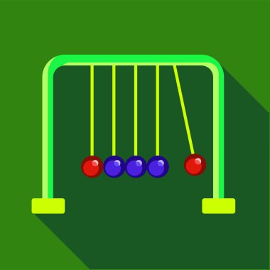 Newton beşik simgesi, düz stil