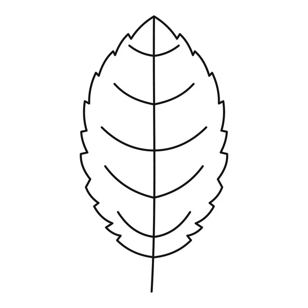 Красива піктограма листя, стиль контуру — стоковий вектор