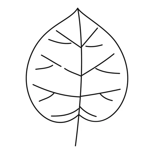 AhornholzBlattSymbol, UmrissStil — Stockvektor