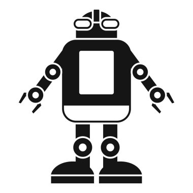 Otomasyon makine robot simgesi, basit tarzı