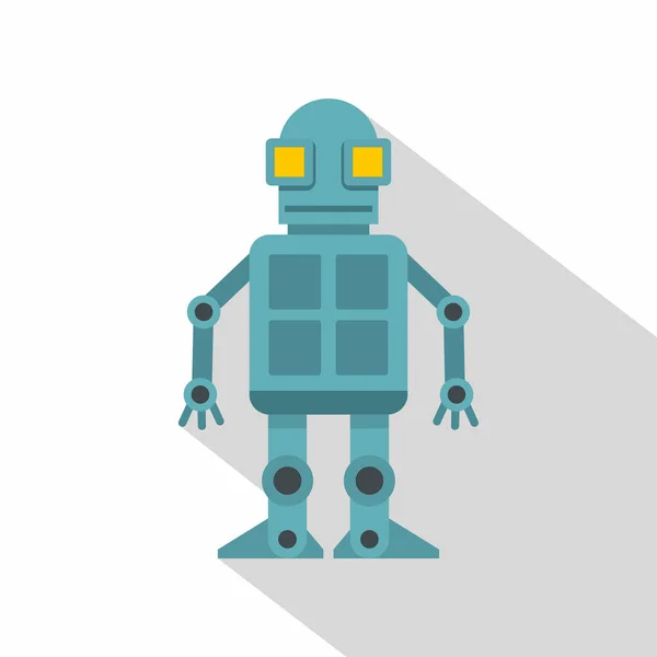 Icono de robot Android, estilo plano — Archivo Imágenes Vectoriales