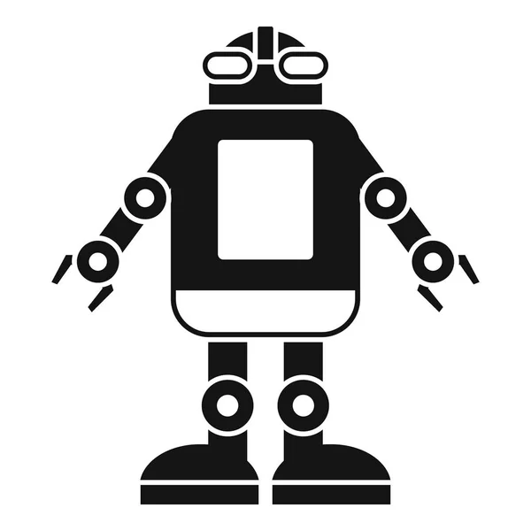 Αυτοματοποίηση μηχάνημα ρομπότ εικονίδιο, απλό στυλ — Διανυσματικό Αρχείο