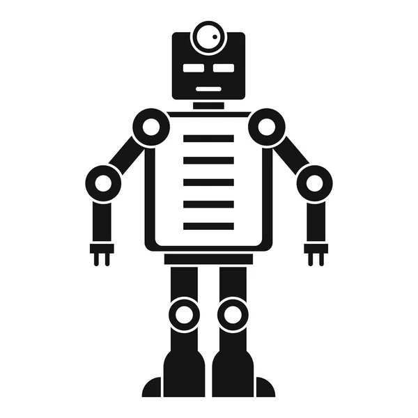 Icono de robot de inteligencia artificial, estilo simple — Vector de stock