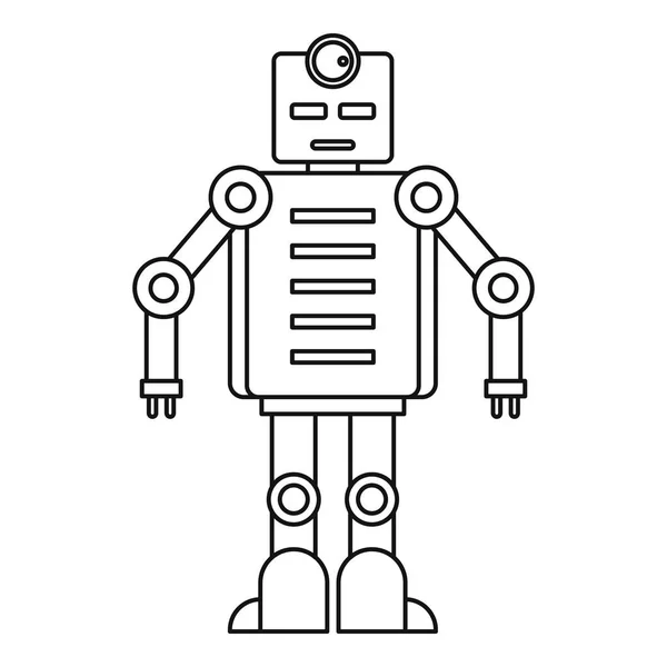 Εικονίδιο του ρομπότ, στυλ διάρθρωσης — Διανυσματικό Αρχείο