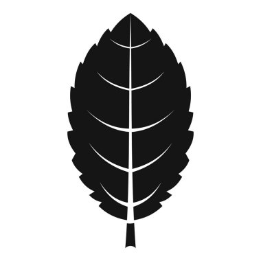 Erik yaprak simgesi, basit tarzı